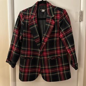 Vintage plaid blazer